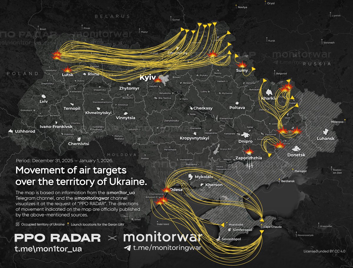 205 drones on New Year’s night. This is how Russia wants Ukraine to succeed.