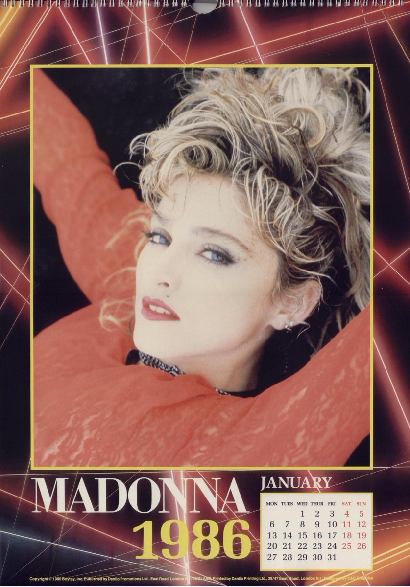 January - from the official 1986 @madonna calendar 😍

#Madonna #Madonna40 #QueenOfPop