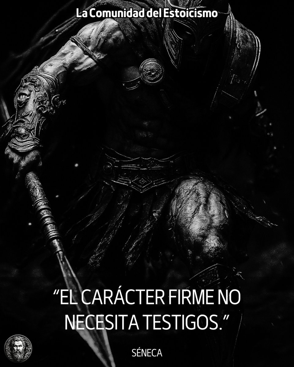 “El carácter firme no necesita testigos.” — Séneca

#estoicismo
