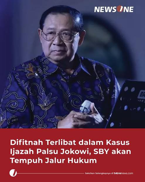 ekowboy2's tweet photo. Saya sangat mendukung SBY melaporkan pihak-pihak yang menuduhnya sbg dalang kasus ijazah Jokowi..

Hadapi saja pengadilan jgn beropini sesat!! https://t.co/IPfR5nLlgx