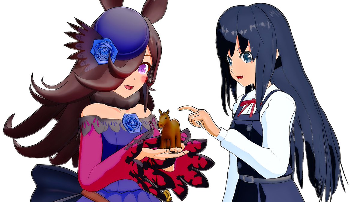 LassQ2165's tweet image. 明けましておめでとうございます！
今年もよろしくお願いします。(*´ω｀*)

＃MMD　＃艦これ　#ウマ娘