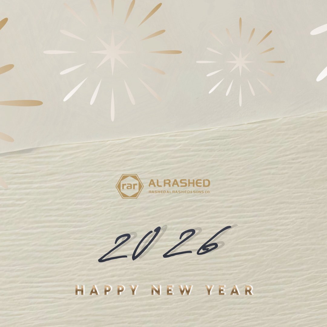نتمنى لكم عاماً جديداً يحمل معه فرصاً أكبر
وطموحات أعلى، كل عام وأنتم بخير!
#عام_جديد

Wishing you a new year filled with greater opportunities and higher aspirations. Happy New Year!
#NewYear2026