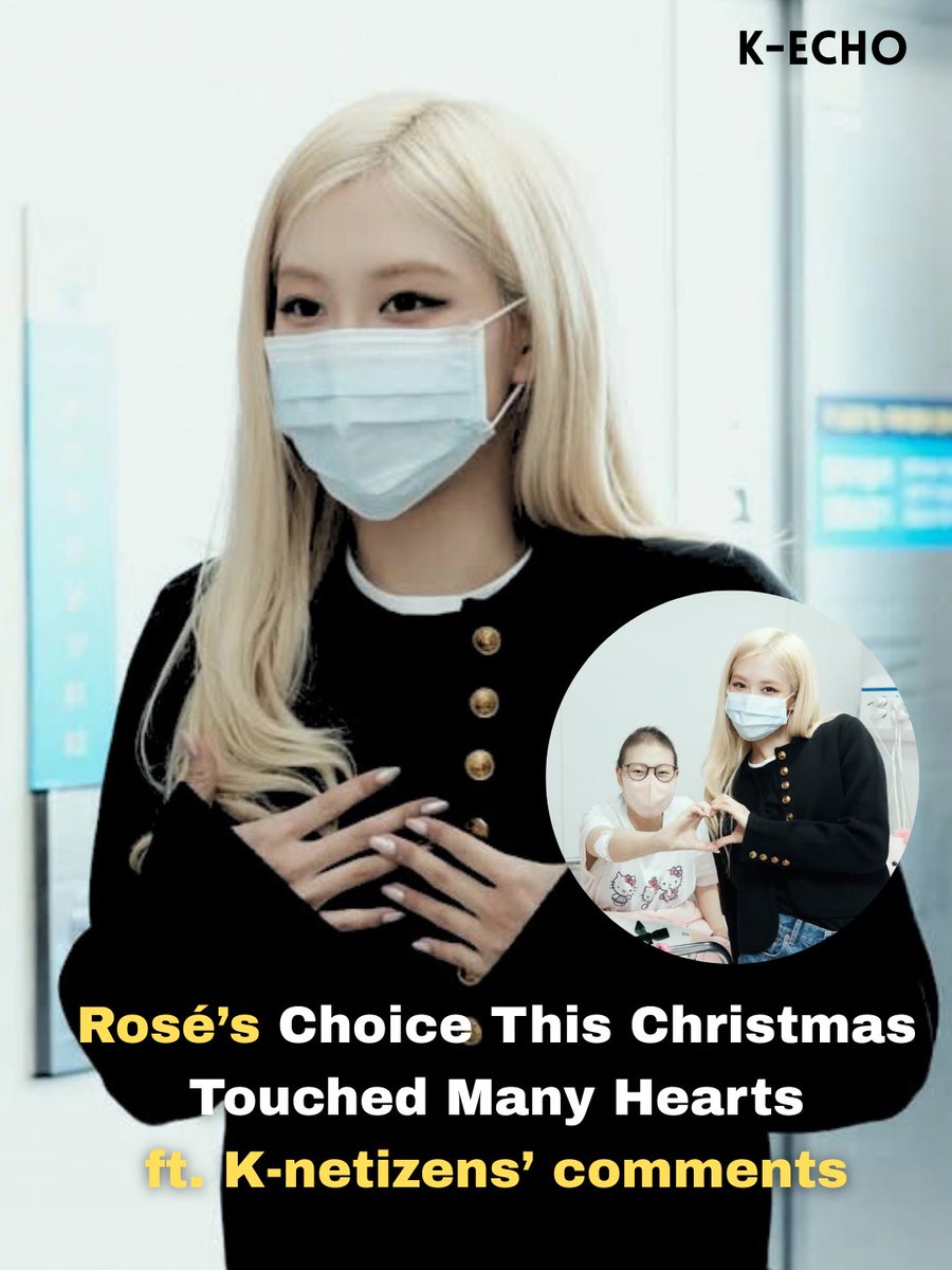 k_echomedia's tweet photo. Rosé chose compassion over celebration this Christmas 🎄❤️

#ROSÉ #BLACKPINK #로제 #roséblackpink https://t.co/Oix2vHgn0x