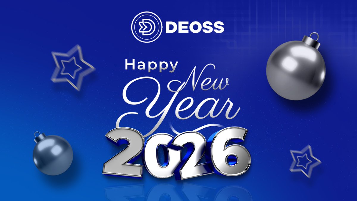 🎉 DeOSS · First Day of 2026

✨ A new year. A new beginning.

As the clock resets,we move forward — with clarity and purpose 🚀

Powering the next generation of data infrastructure.

Here’s to progress, vision, and what’s ahead 🌟

#DeOSS #HappyNewYear  #Web3 #FutureForward