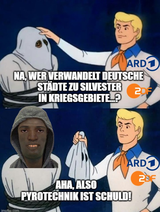 twittschler's tweet photo. Die Böller sind unser Unglück! 🤡 https://t.co/voB5D9CZFn