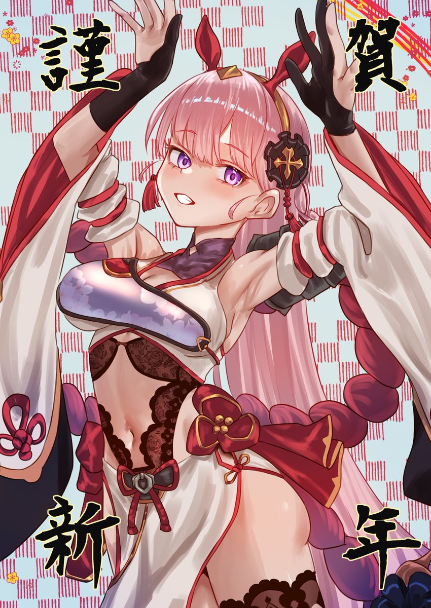 Miya0224ura's tweet image. 今年始めのイラストはウマ神将サンチラでうまぴょい！！

良い年になりますように～