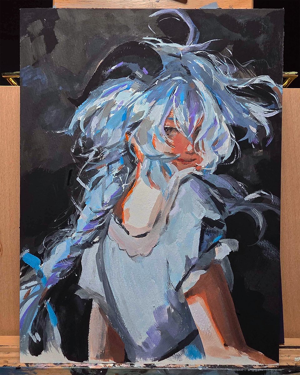 gouache 7.7 x 10.6 inch