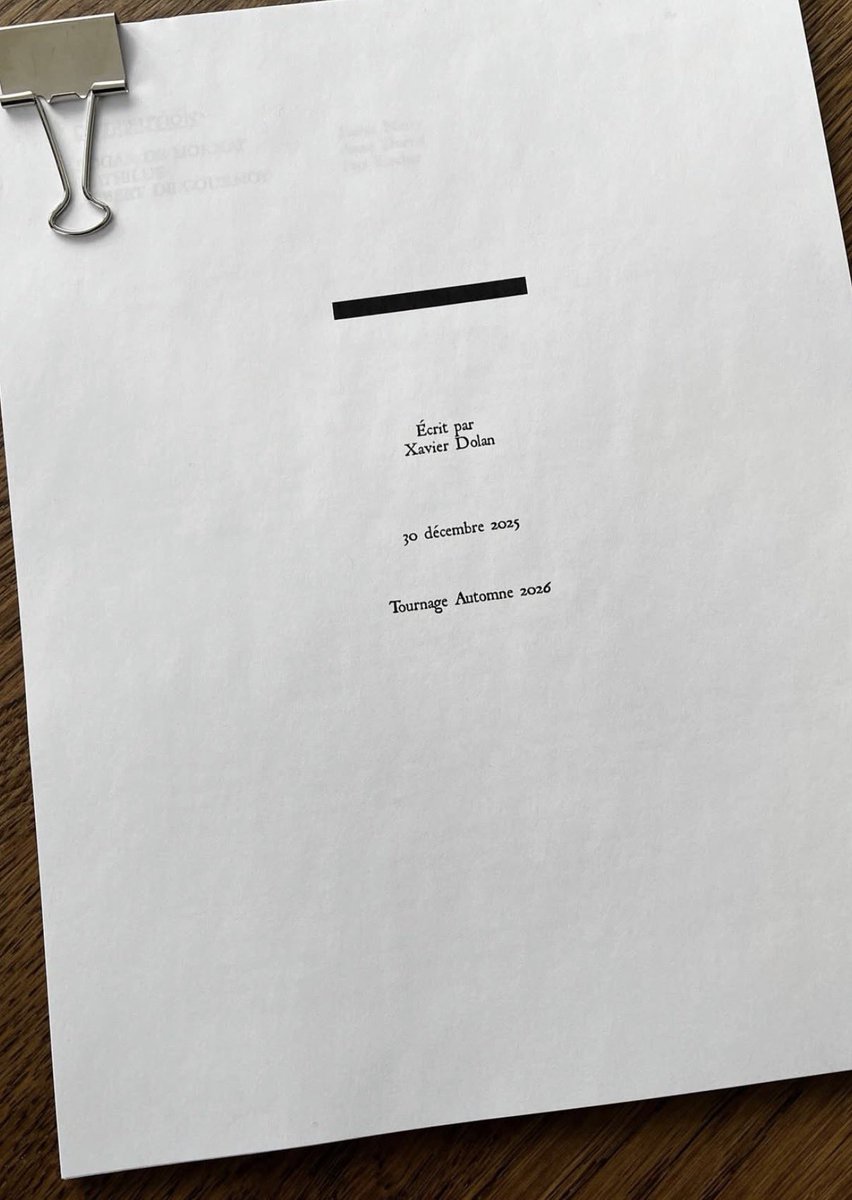 FilmUpdates's tweet image. Xavier Dolan teases a new project set to go into production this autumn.

He has previously said that he was developing a genre film set in 1800s France.