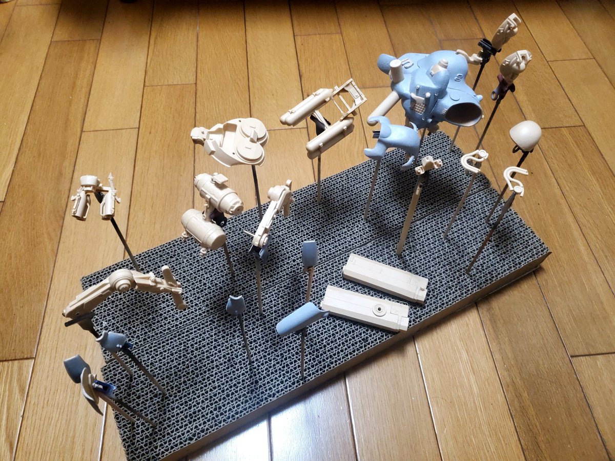 塗装準備完了
吹きます