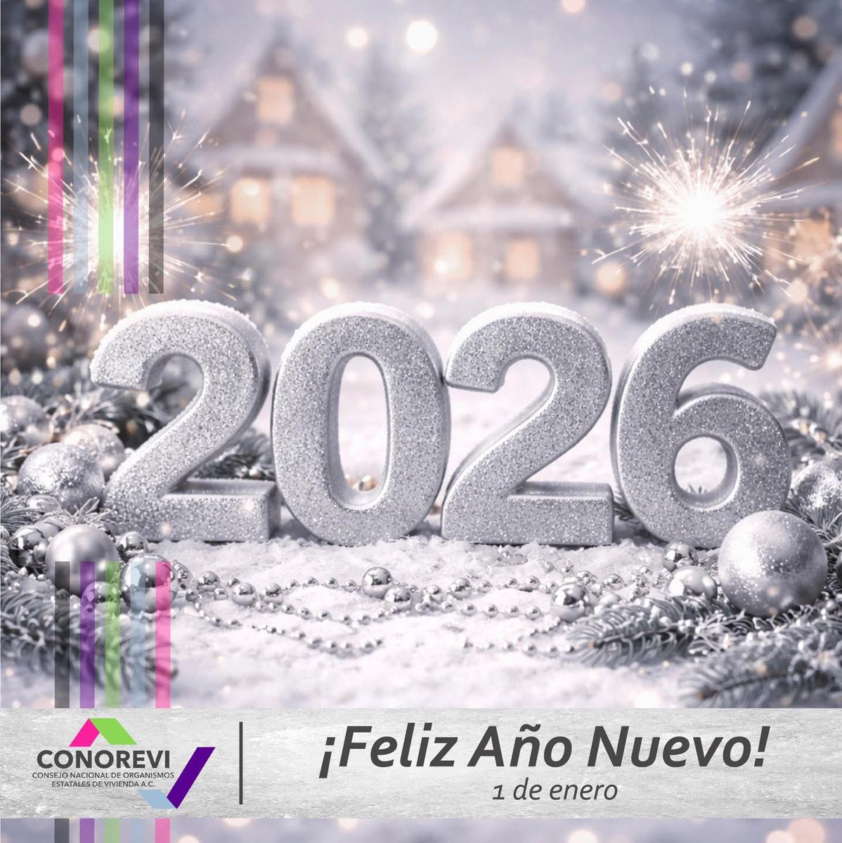 🎉 En CONOREVI les deseamos un próspero Año Nuevo, lleno de metas cumplidas, trabajo conjunto y bienestar para cada familia. 

Seguimos construyendo un mejor país, hogar por hogar 🏡

#ViviendaAdecuada