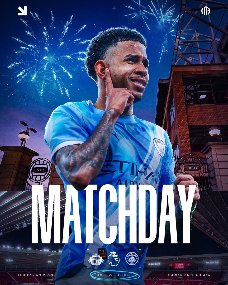 ManCity's tweet image. Kicking off 2026 at the Stadium of Light! 🎆