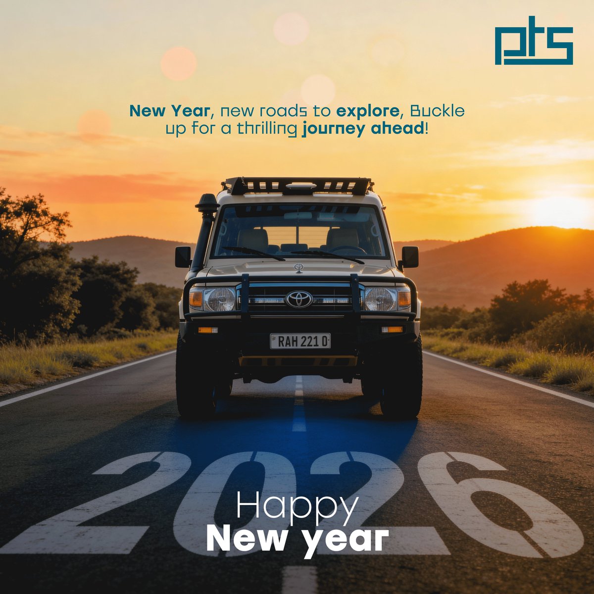 PTS_Rwanda's tweet photo. New year. A thousand journeys ahead.
Let’s drive into 2026 together.

 #HappyNewYear2026 #PremierTransportAndTourServices
#RideWithPTS #RideInStyle https://t.co/xqa0zz3vo9