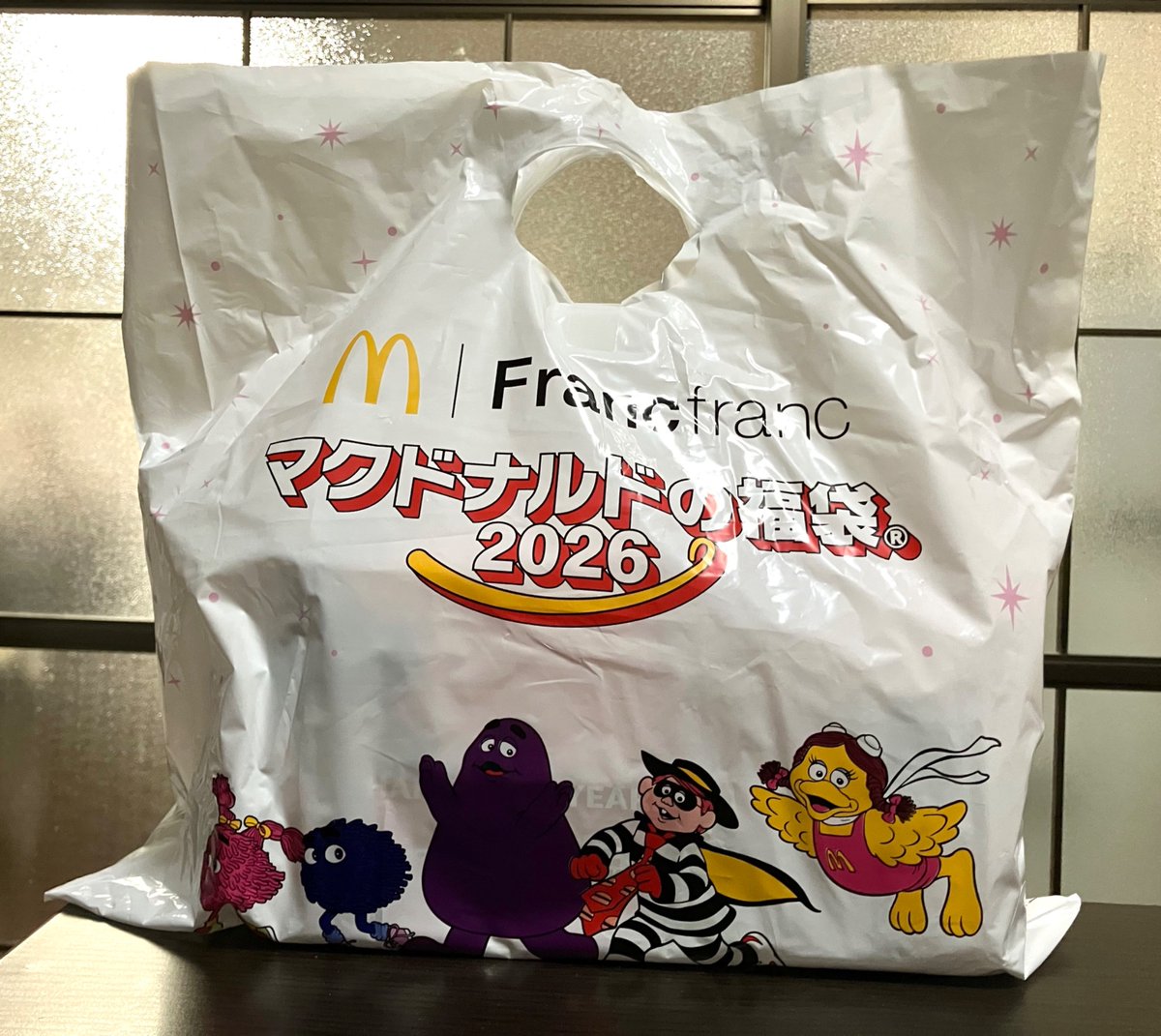 当選したマック@McDonaldsJapan の福袋も無事購入。バッグとハンド