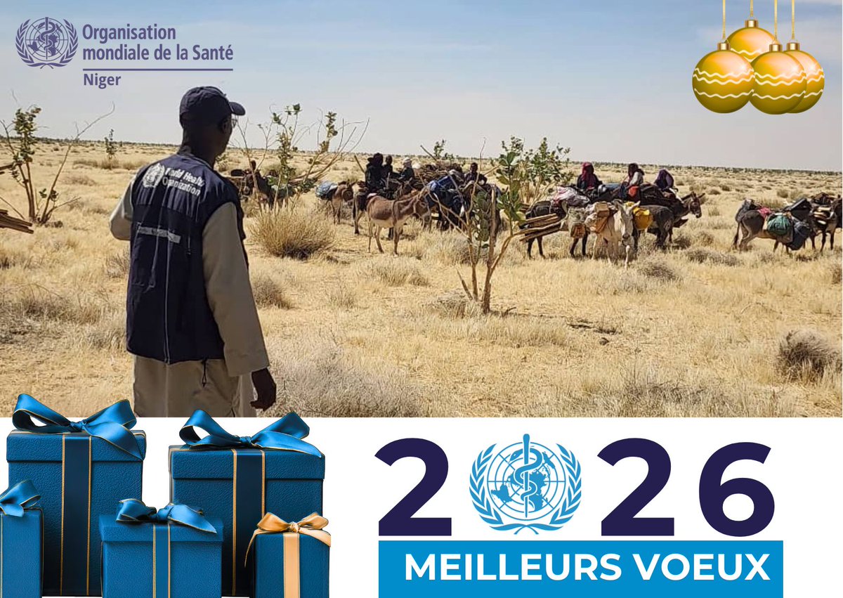 OMSNiger's tweet photo. Bonne et heureuse année 2026. 

Que cette nouvelle année soit synonyme de santé, de paix et de prospérité pour tous. 

Merci de nous suivre et de nous accompagner dans nos actions. https://t.co/rMN9bAnFm8