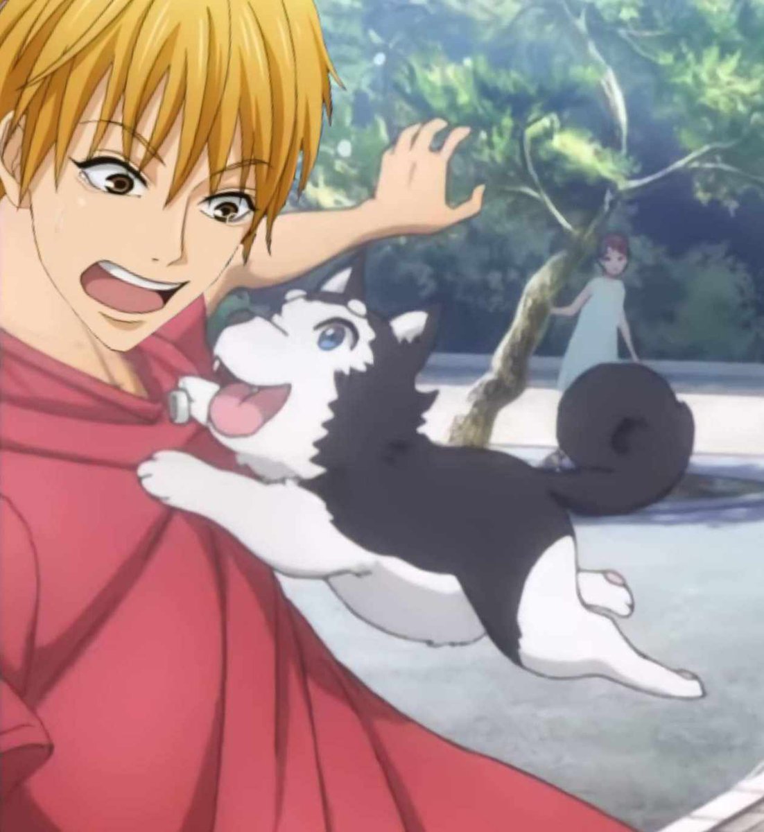 หงิง/หันมามองพี่ชายเรียวตะและไม่ลืมที่จะพุ่งตัวกระโจนใส่แกล้ง