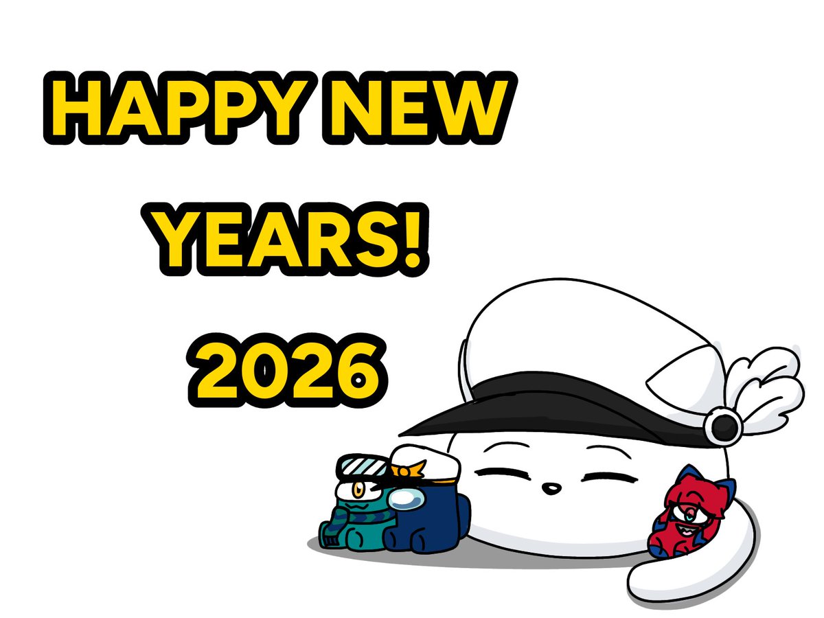HAPPY NEW YEARS! 🎉🎆 
#AmongUs #amongusOC #NewYear2026