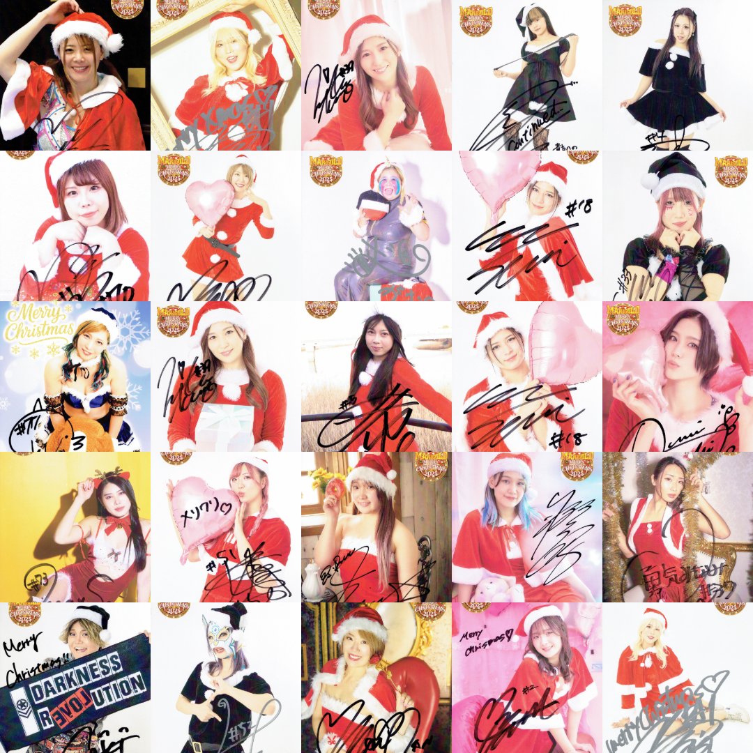 🎍新着！【マリーゴールド 選手直筆サイン入り🎄2025 クリスマス