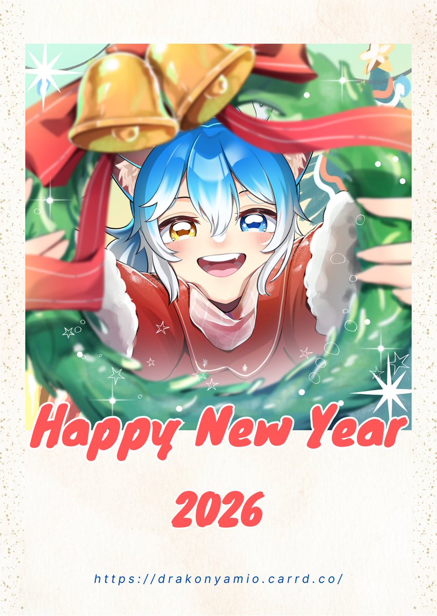 DrakoNyaMio's tweet image. เข้าสู่ปีม้า 2026 แล้วว ขอให้เป็นปีที่สดใส ไม่เจ็บไม่ป่วยกันน้า

มารับ ส.ค.ส. Online จากมังเนี๊ยว มาเร็ว อยู่ในฟอร์มเลย~ 

เปิด Order Cookies อีกครั้ง ตั้งแต่วันที่ 31/12/2025 - 15/1/2026 มาดู Menu ในฟอร์มได้เลย~ 

forms.gle/HLYenXXJuPYGu4… 

#VtuberTH #DrakoCatป