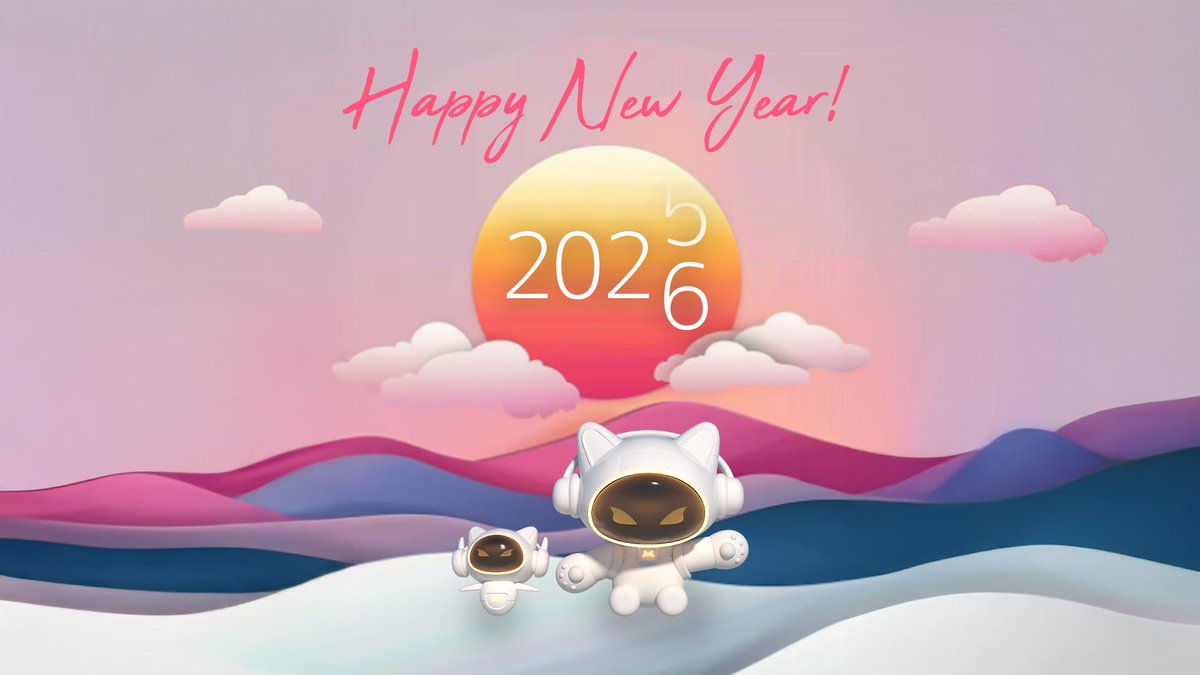 🌅 Welcome to 2026!

A new year, a new chapter — and endless possibilities ahead.
Your passion and creativity powered the rise of AI Agent Gaming in 2025, and in 2026, we aim even higher.
This is the year we expand the world where AI, play, and on-chain innovation come together.