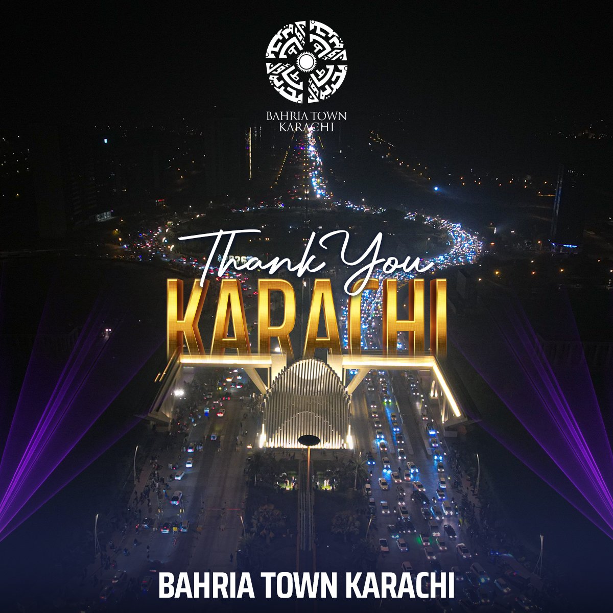 BahriaTownOffic's tweet image. Lights, laughs, and New Year vibes!
New Year’s Eve magic at Bahria Town Karachi.
Thank you, Karachi, for the memories and love. 

#NewYearEve #NewYear2026 #NewYearCelebrations #BahriaTown #Karachi #BahriaTownKarachi