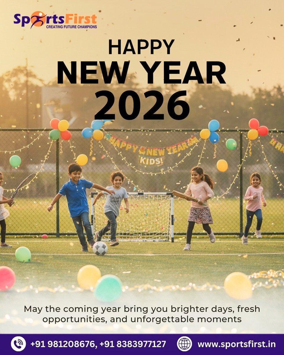 Sportsfirst_in's tweet photo. May 2026 bring fresh chances, steady growth, and reasons to celebrate—both big and small.

Wish you all a year filled with progress, positivity, and memorable milestones.
#HappyNewYear2026!
...
#HappyNewYear #NewYear #NewYear2026 #NewYearWishes #Hello2026 #NewYearCelebration https://t.co/DccjwMgnOH