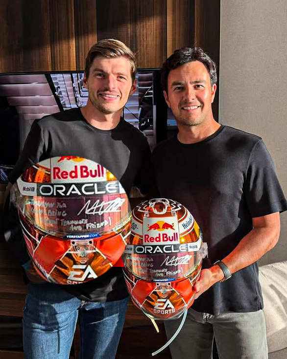 "Thank you for being a great teammate and friend"

Seeing Max and Checo do a helmet swap is a great way to start 2026 ❤️🤝