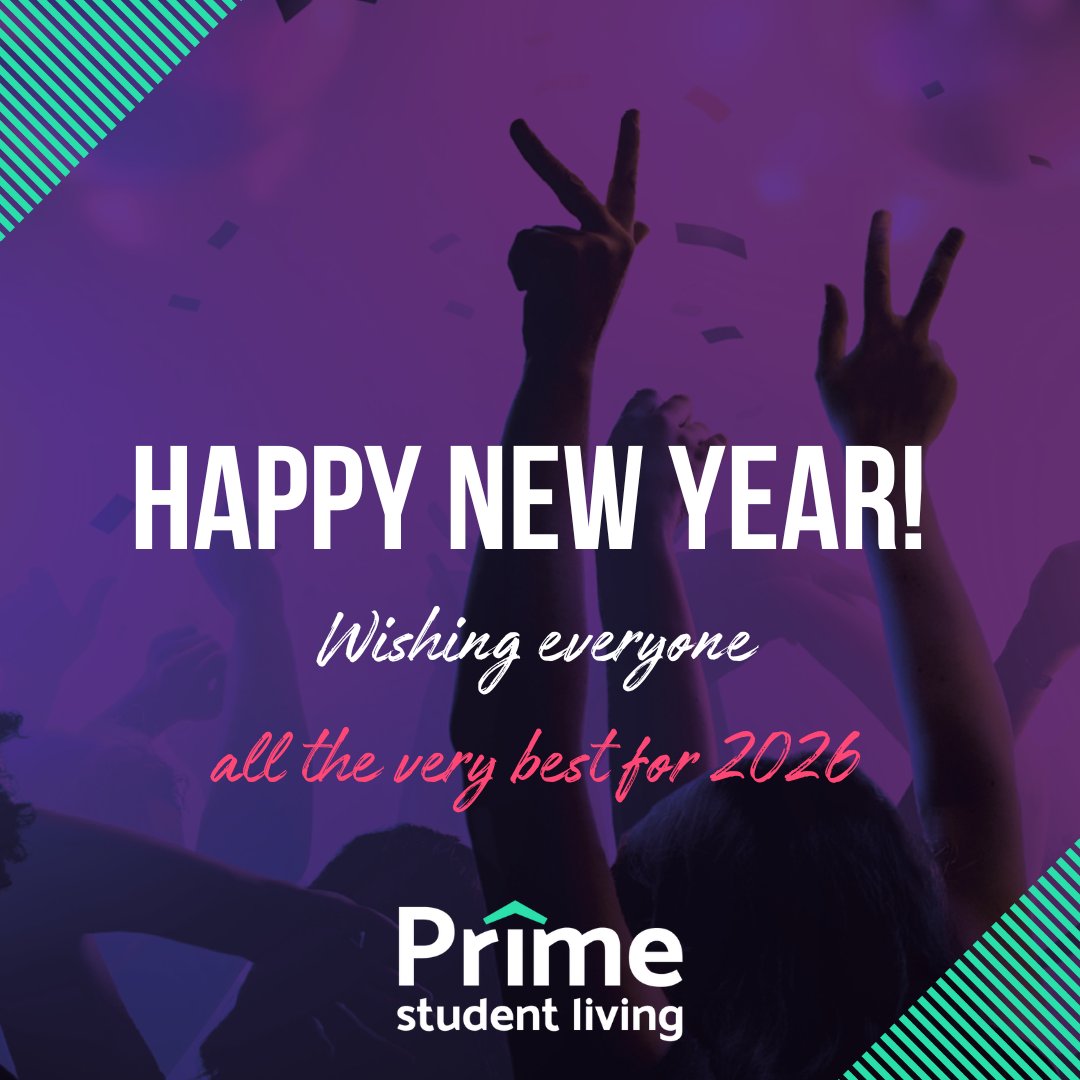 Happy New Year! 🥳🥳🥳

Wishing everyone a happy new year filled with amazing academic achievements, social fulfilment, wellness and unforgettable moments! 📚🏆😀

Happy New Year from the Prime Student Living family! 💜

#happynewyear #newyear #studentsupport #studentwellbeing