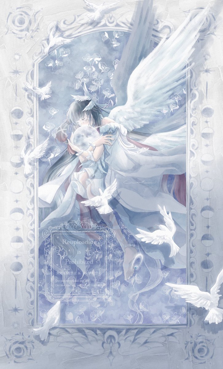 blanche__lune's tweet photo. 月を抱いて眠る 🕊☽⟡.·
 #原神 #GenshinImpact  #コロンビーナ #Columbina https://t.co/fizfMzzbDn