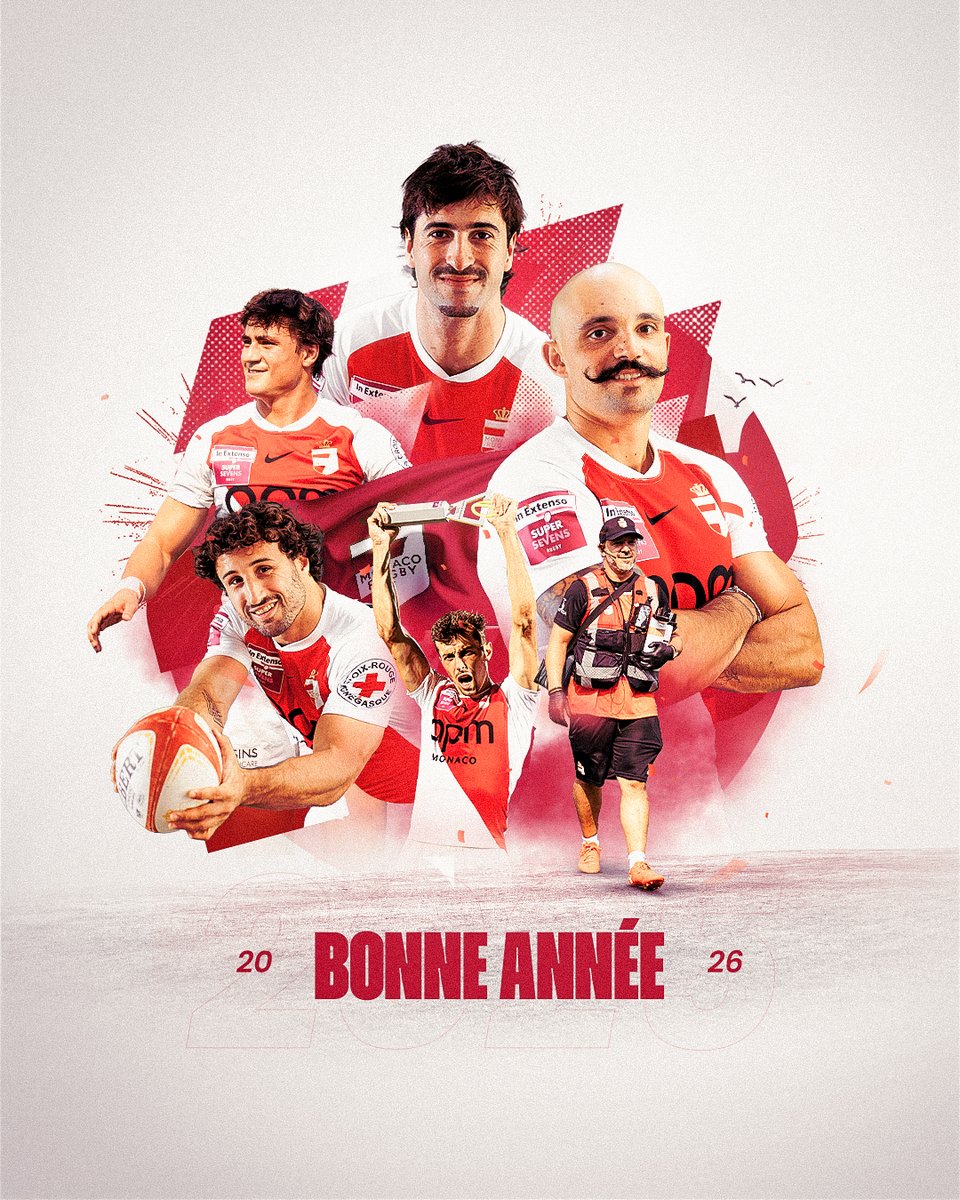 2026, c'est parti ! 🚀
Meilleurs vœux à tous nos supporters. ✨
#monacorugby7s #supersevens #bonneannée