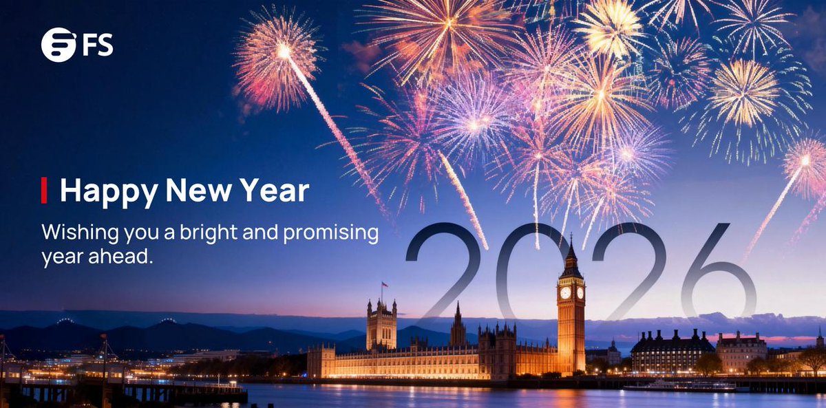 FS wishes everyone around the world a Happy New Year! May 2026 bring you more smiles and countless moments to cherish. We'll continue to support every step of your journey with innovation and reliable connectivity.

#FS_UK #HappyNewYear #2026Connected