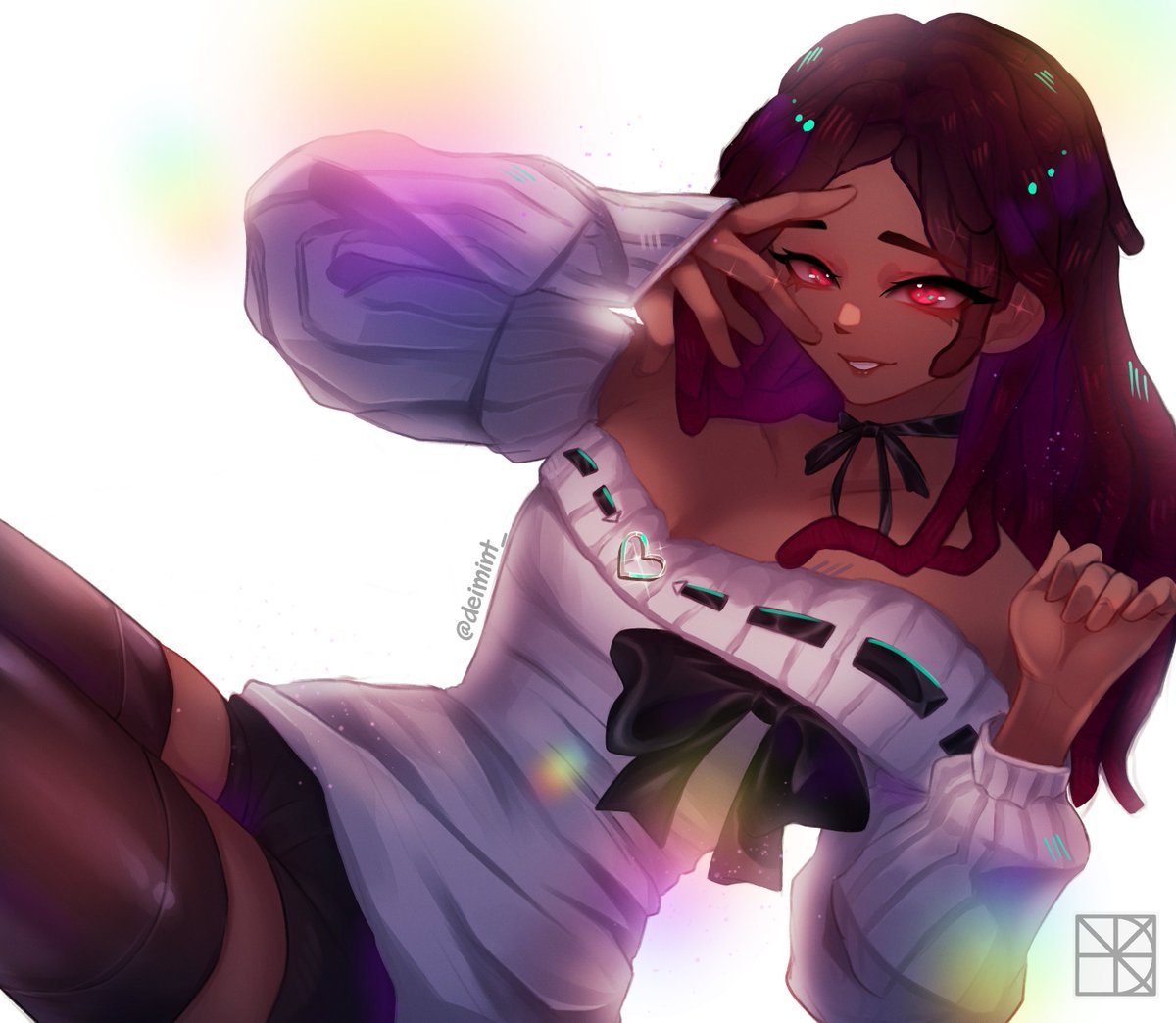 HAPPY NEW YEAR EVERYONE!!~<3

Thankyou for supporting me throughout the year 2025, I'll do my best and  be better this year and draw more amazing art!

Thankyou for letting me feature your OC(<a href="/SleepyB34n/">Juju🐾 🎮Trails in The Sky 3rd Chapter</a>) on my first art of the year!!