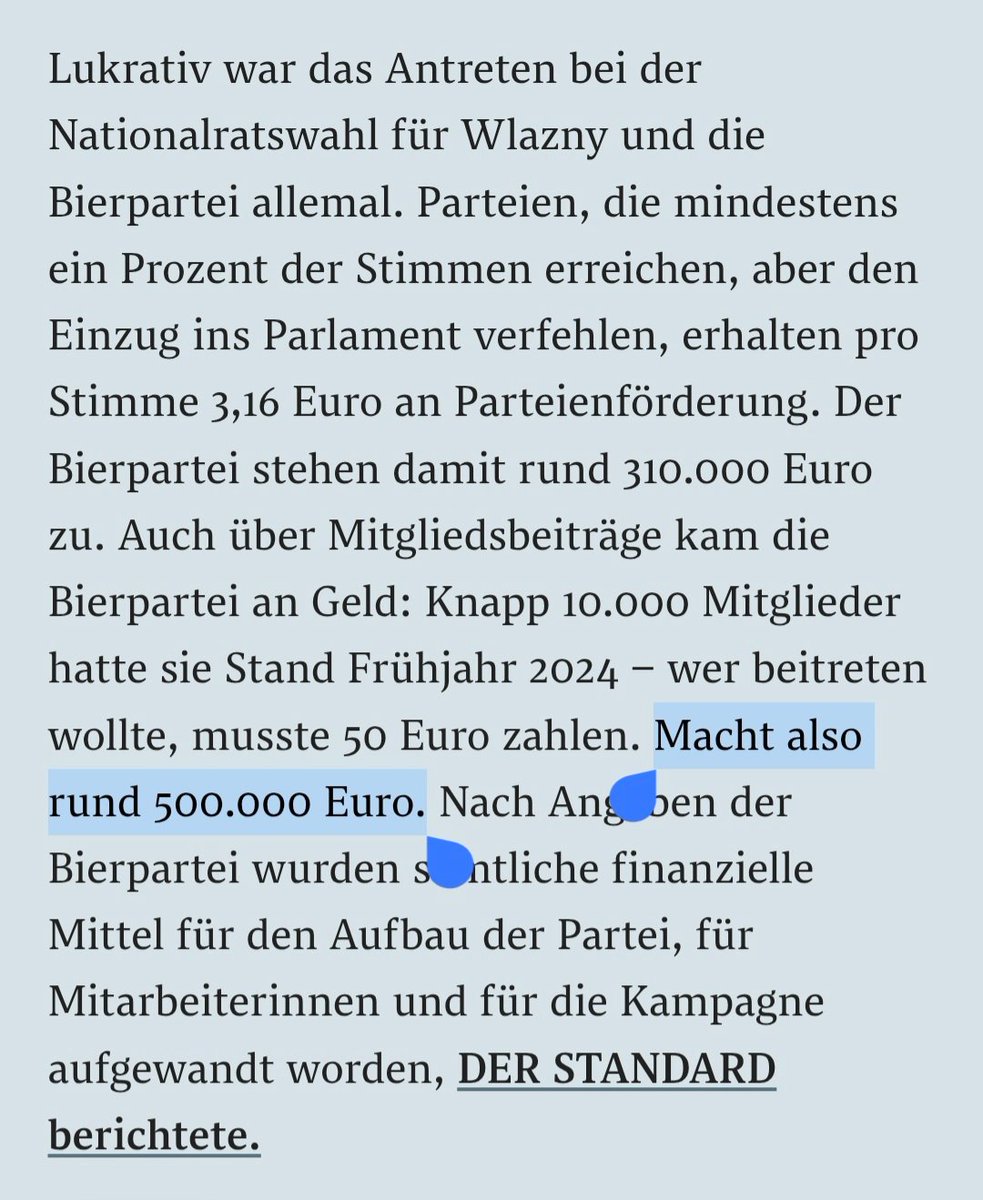 OE_Markus's tweet photo. Die #Bierpartei hat sich de facto aufgelöst. Die Spaßpartei will "anders weitermachen" und bei keinen Wahlen mehr antreten. Tausende Wähler haben sich - trotz Warnungen - verarschen lassen und ihre Wahlstimme versenkt.
👉🏼 Finanzieller Gewinner: #Wlazny
https://t.co/HNJUDZPHlE https://t.co/gbXrb5yIow