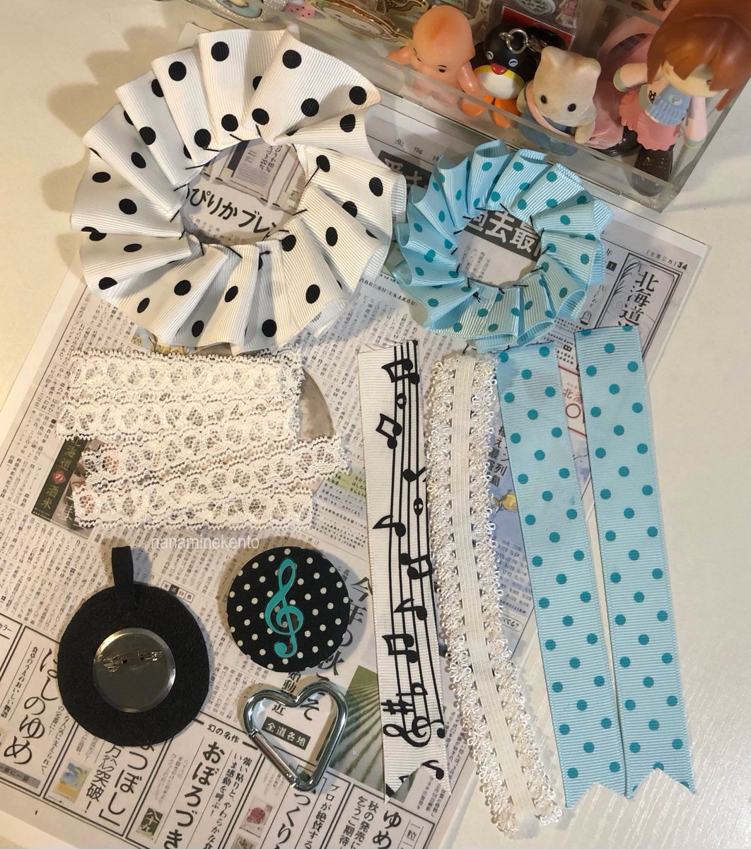 nanaminekento's tweet image. rosette ribbon🎼