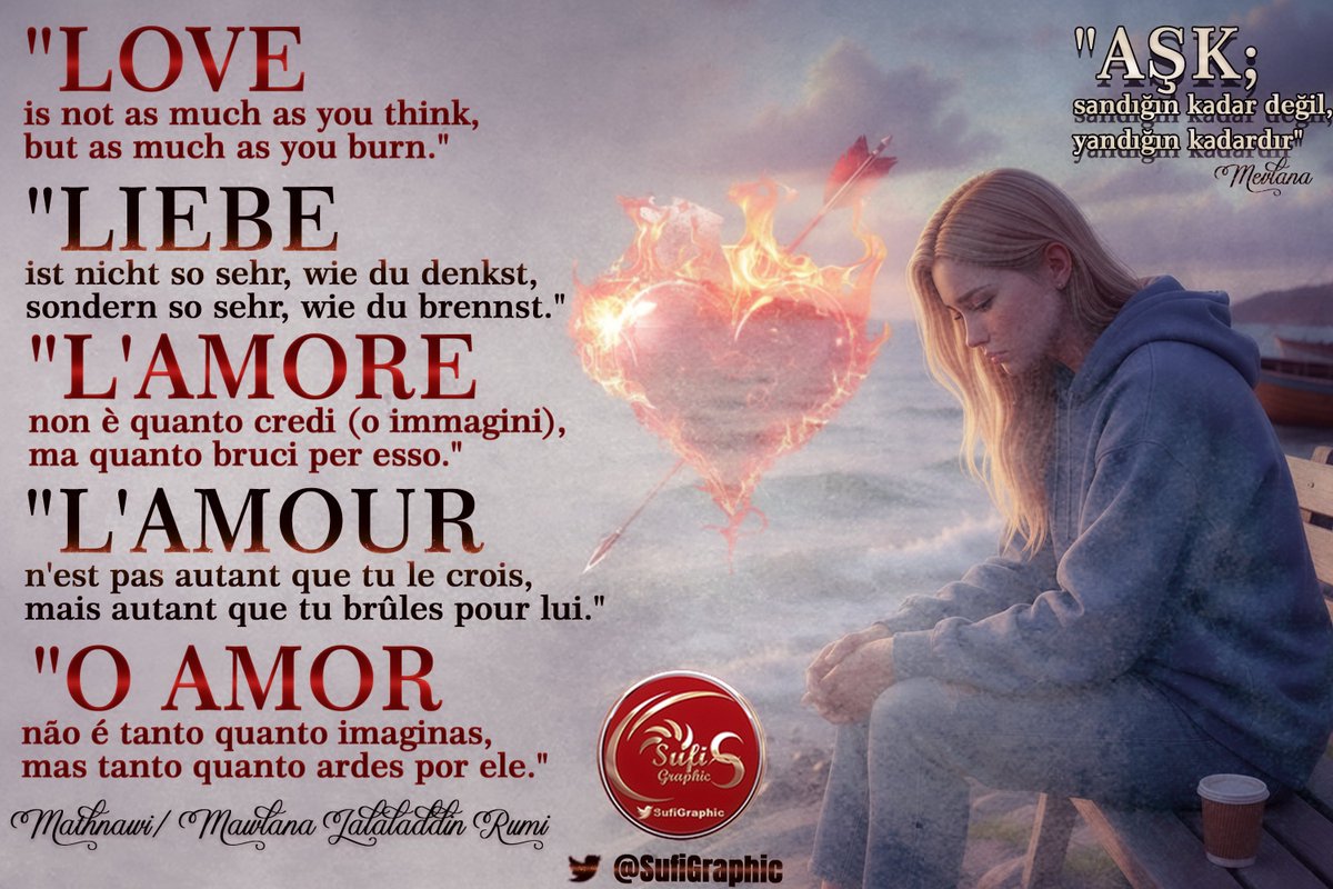 SufiGraphic's tweet photo. #Aşk #Love #Liebe #Lamore #Lamour #Oamor #Mawlana #Mathnawi #Sufi #Tasavvuf #Mysticism #Book LOVE/ AŞK https://t.co/R32glKFWak