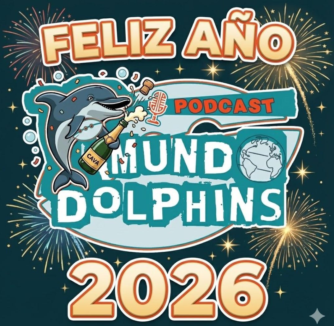 Feliz año de todo el equipo de <a href="/MundoDolphins/">Mundo Dolphins</a> !!!
Por un 2026 lleno de triunfos y éxitos de nuestros #Dolphins