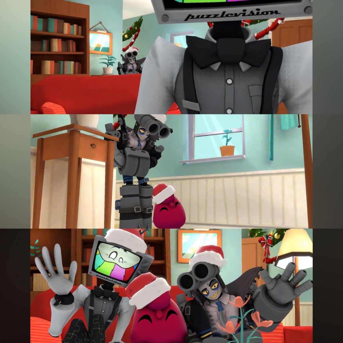 AAHH I SCREAMING 💜 
It’s all so perfect

I want to draw this 

youtu.be/nlcTuu3pgP4?si…

#gunshow #HappyNewYear2026 #mrpuzzlesxwpnz #MerryChristmas #MrPuzzlesXMrWPNZ #smg4