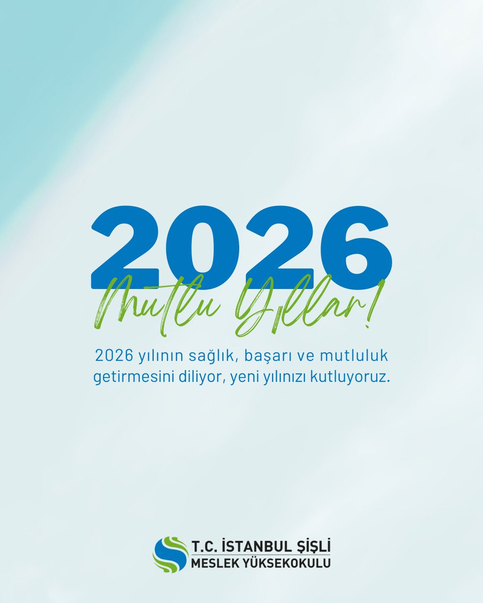 Mutlu Yıllar💙💚

2026 yılının sağlık, başarı ve mutluluk getirmesini diliyor, yeni yılınızı kutluyoruz.