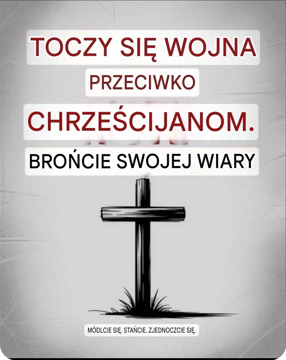 Inaczej krzyż zastąpi póksiężyc ,a wam łby będą maczetą ucinać.