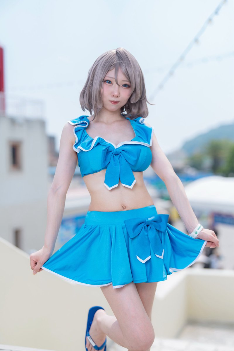 コスプレ ラブライブ！サンシャイン!! 渡辺曜 アニメ版水着ver. ⚓️𓂋