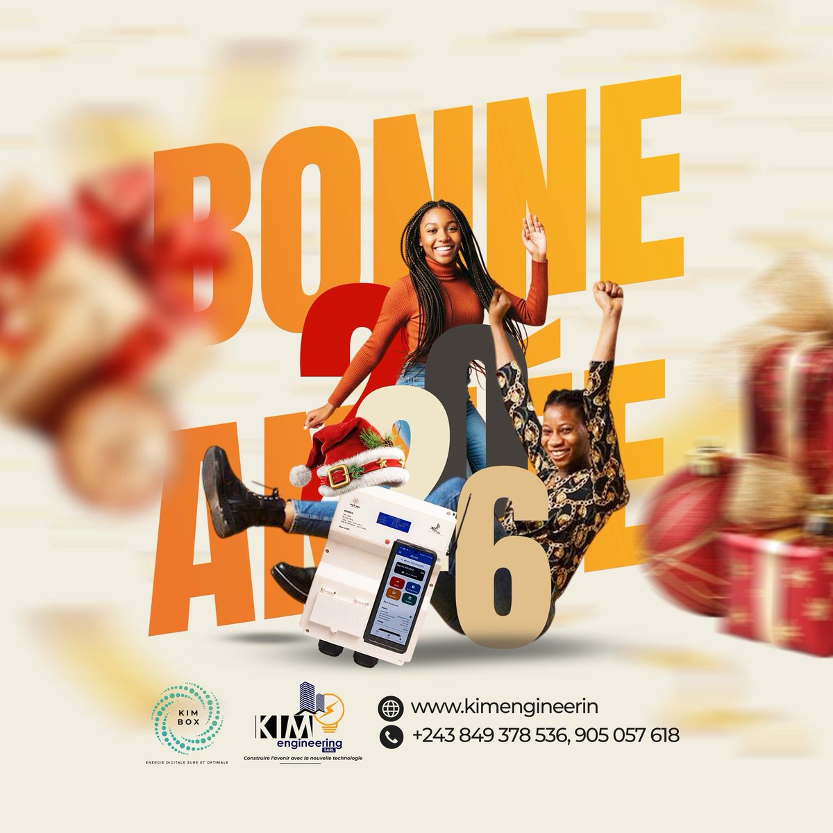 engineering_kim's tweet image. ✨🎉 Bonne année 2026 ! 🎉✨
Chers clients, nous vous souhaitons une heureuse période de fêtes et une nouvelle année remplie de succès, de santé et de prospérité. Merci pour votre confiance.

🎆🤝 #BonneAnnée2026 #MeilleursVœux #TempsDeFêtes #MerciPourVotreConfiance