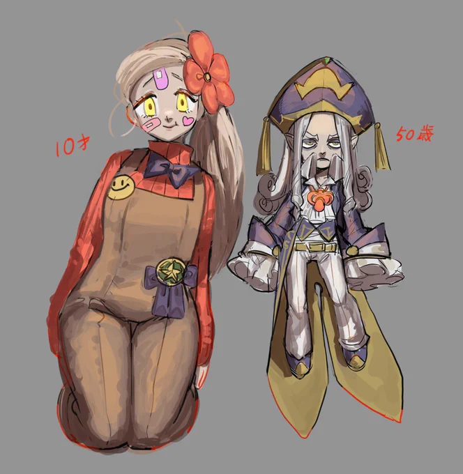 昔作ったキャラを加筆した