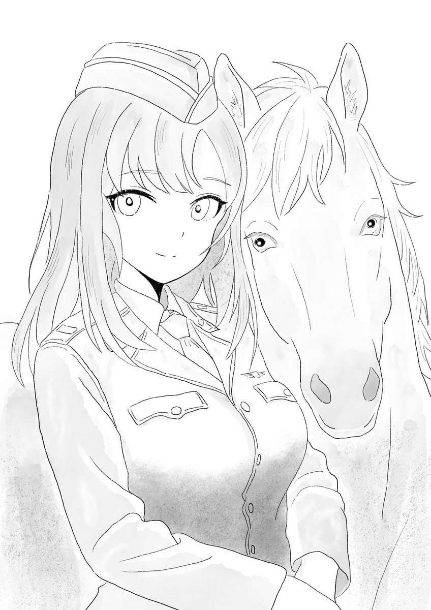2026年初描き
午年なので…グレイス隊長とお馬さん
#L_witch