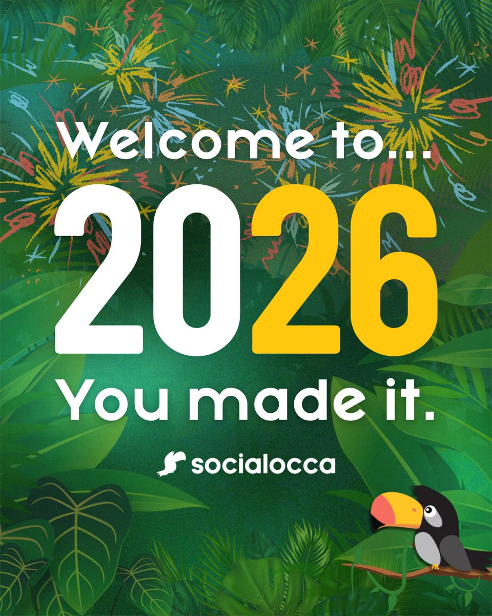 Socialocca's tweet photo. HAPPY NEW YEAR EVERYONE!! If you’re seeing this, you made it to TWO THOUSAND TWENTY SIX 🥳🎉 https://t.co/6TAgHlufTR