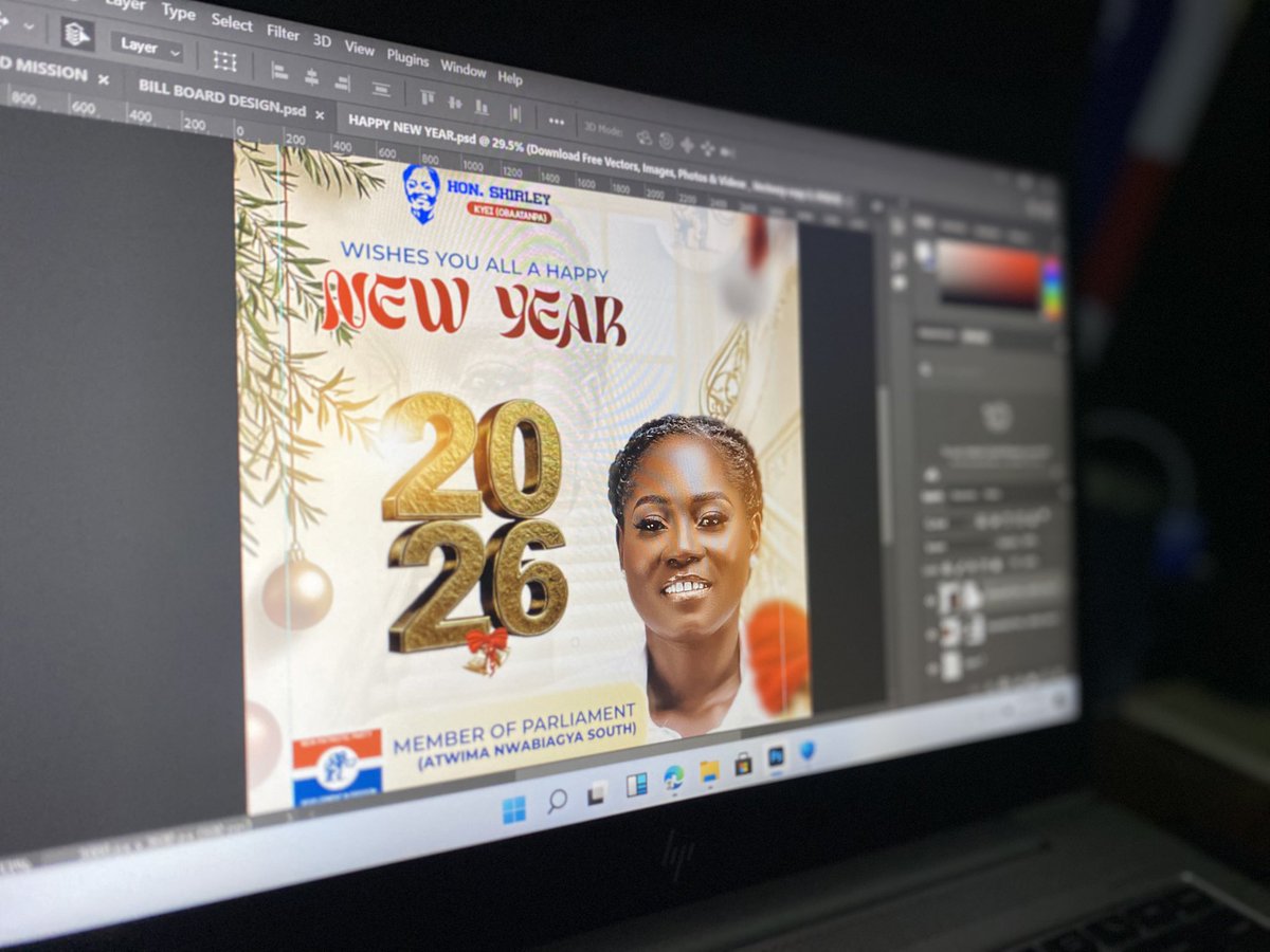 shycreatives_gh's tweet photo. Wrapped up the year in gratitude to amazing personalities.

#shycreativesgh #thebrandist #GraphicDesign #HappyNewYear2026 https://t.co/2bcJCHCigo
