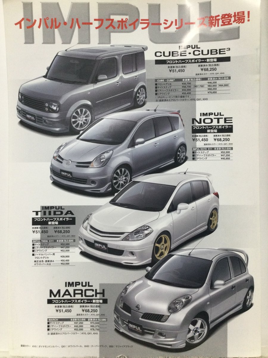 インパル・フロントハーフスポイラーシリーズ