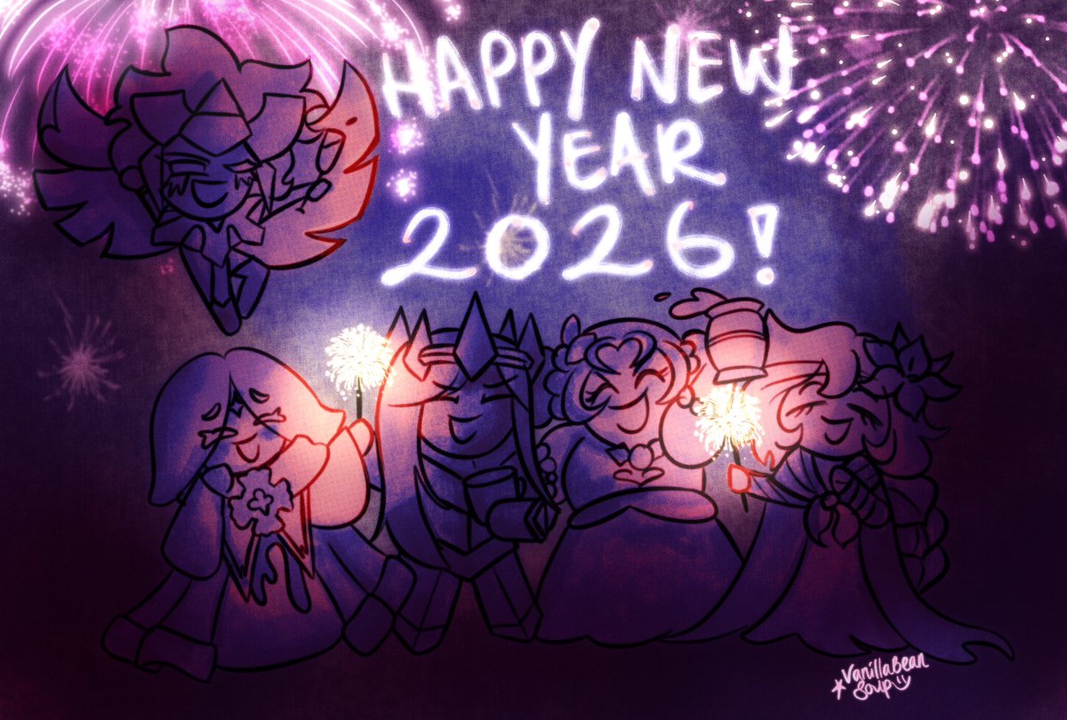 vanillabeansoup's tweet photo. Happy New Year everyone! 🥳🎉 #crk #cookierunkingdom https://t.co/VeRnfYYFLC