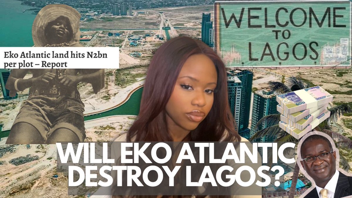 Wrote an article &amp; did a video essay exploring how the loss of free beaches in Lagos is a sign of inequality and how the Eko Atlantic development, built on the former Bar Beach, is a form of spatial exclusion. Anyways beaches are not a luxury!