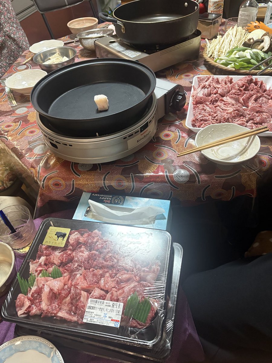 すき焼きパーティ すき焼きパーティー始まる