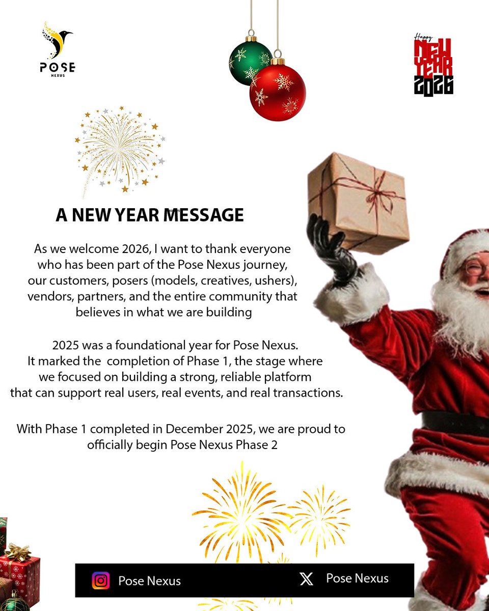 posenexus's tweet photo. NEW YEAR MESSAGE FROM OUR CHAIRMAN 
#NewYear2026 #NewYear #NewYearVibes https://t.co/1T7wf9Lyme