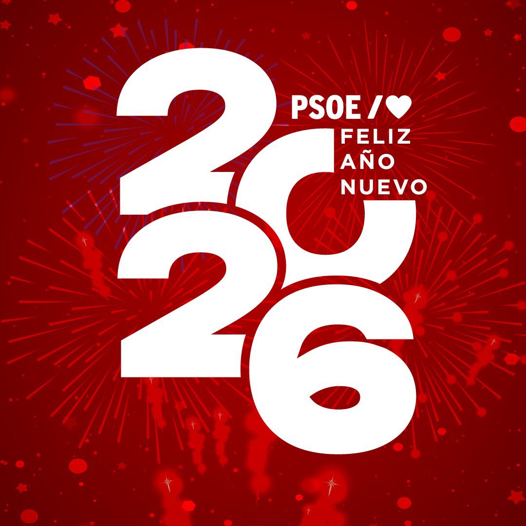❤️ Que 2026 ens trobe units defensant lo públic, la igualtat i la dignitat. 

Aquest nou any els i les socialistes continuarem treballant sense descans perquè l'esperança torne a obrir-se camí en la Comunitat Valenciana. 

Ho tornarem a arreglar 🌹🎯